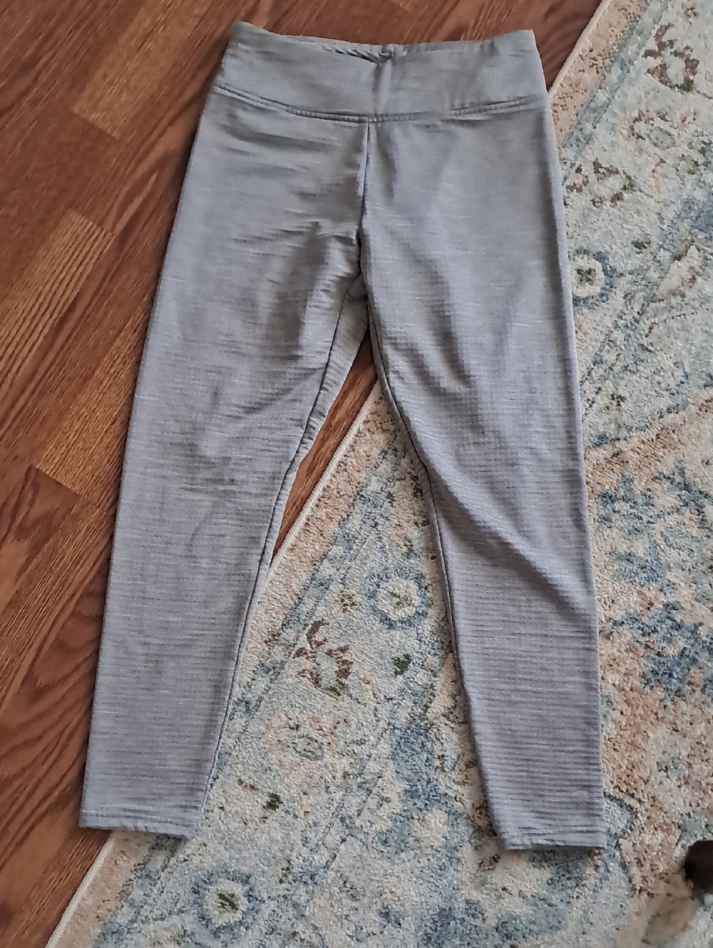 Free Country Light Gray Ribbed Girls' Leggings
